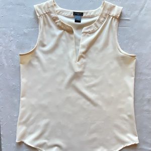 Ann Taylor Cream Blouse Size S